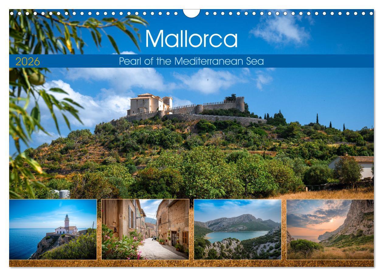 Mallorca - Pearl of the Mediterranean Sea (Wall Calendar 2026 DIN A3 landscape) CALVENDO 12 Month Wall Calendar