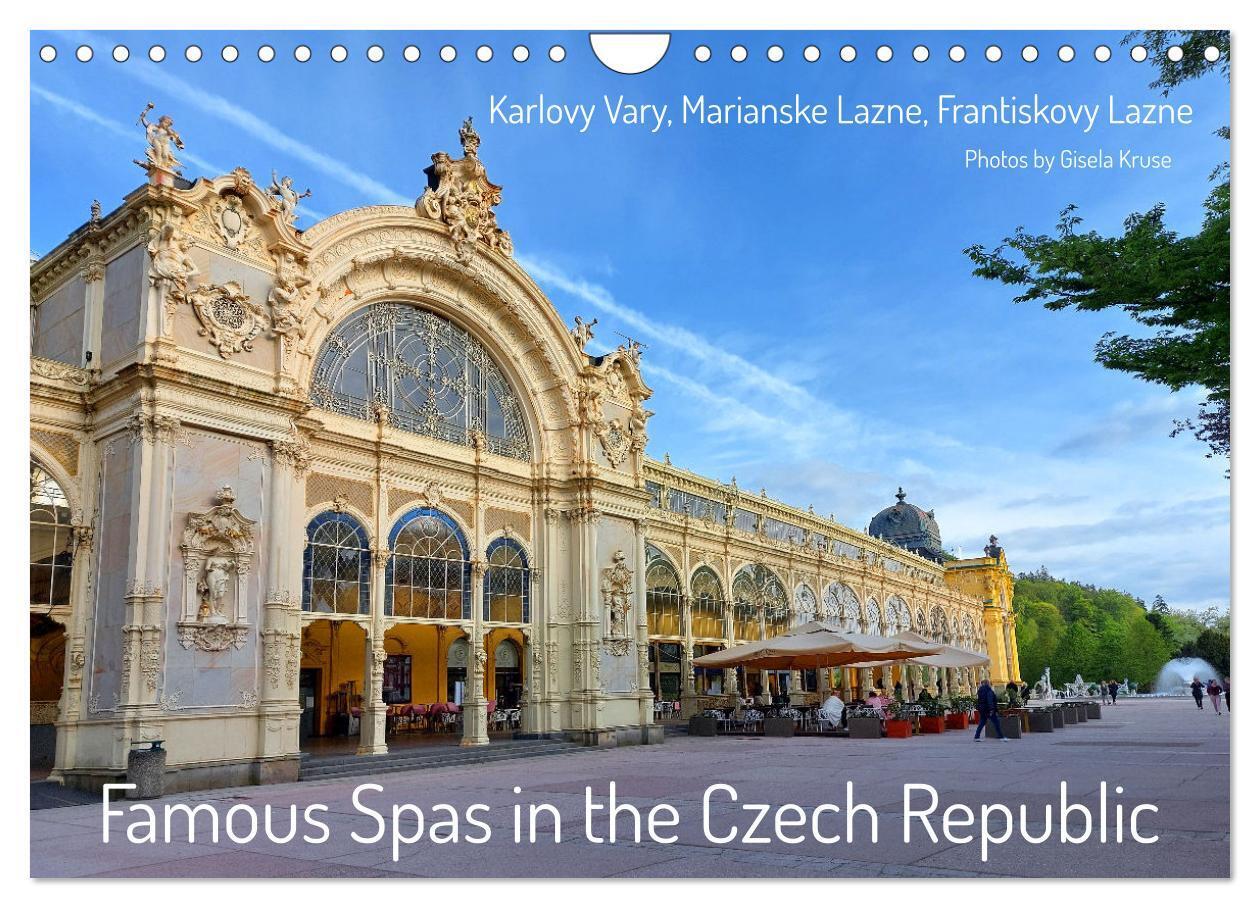 Famous Spas in the Czech Republic (Wall Calendar 2026 DIN A4 landscape) CALVENDO 12 Month Wall Calendar