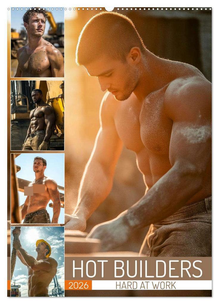 Hot Builders - Hard at Work (Wall Calendar 2026 DIN A2 portrait) CALVENDO 12 Month Wall Calendar