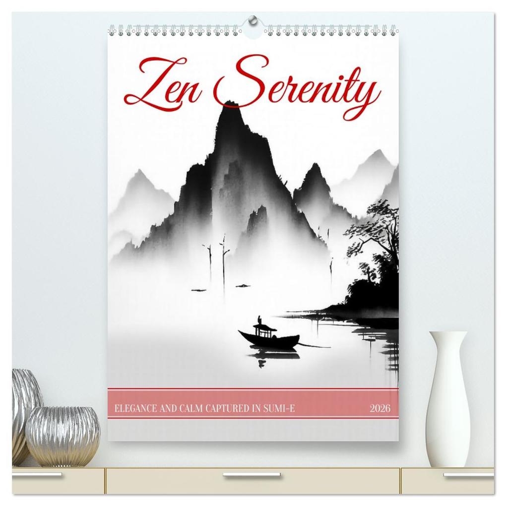 Zen Serenity (High Quality Premium Wall Calendar 2026 DIN A2 portrait)CALVENDO 12 Month Wall Calendar