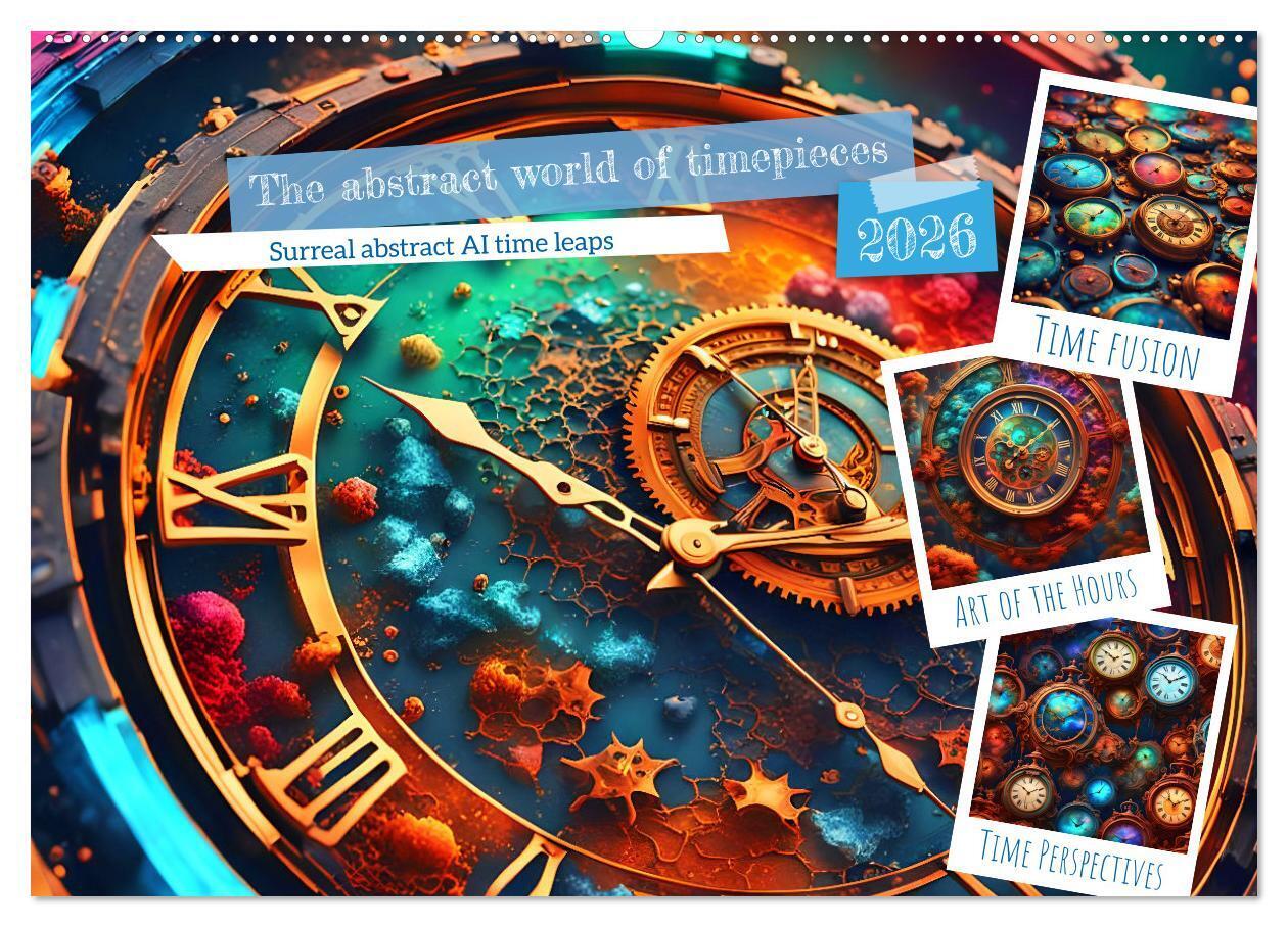 The abstract world of timepiece (Wall Calendar 2026 DIN A2 landscape) CALVENDO 12 Month Wall Calendar