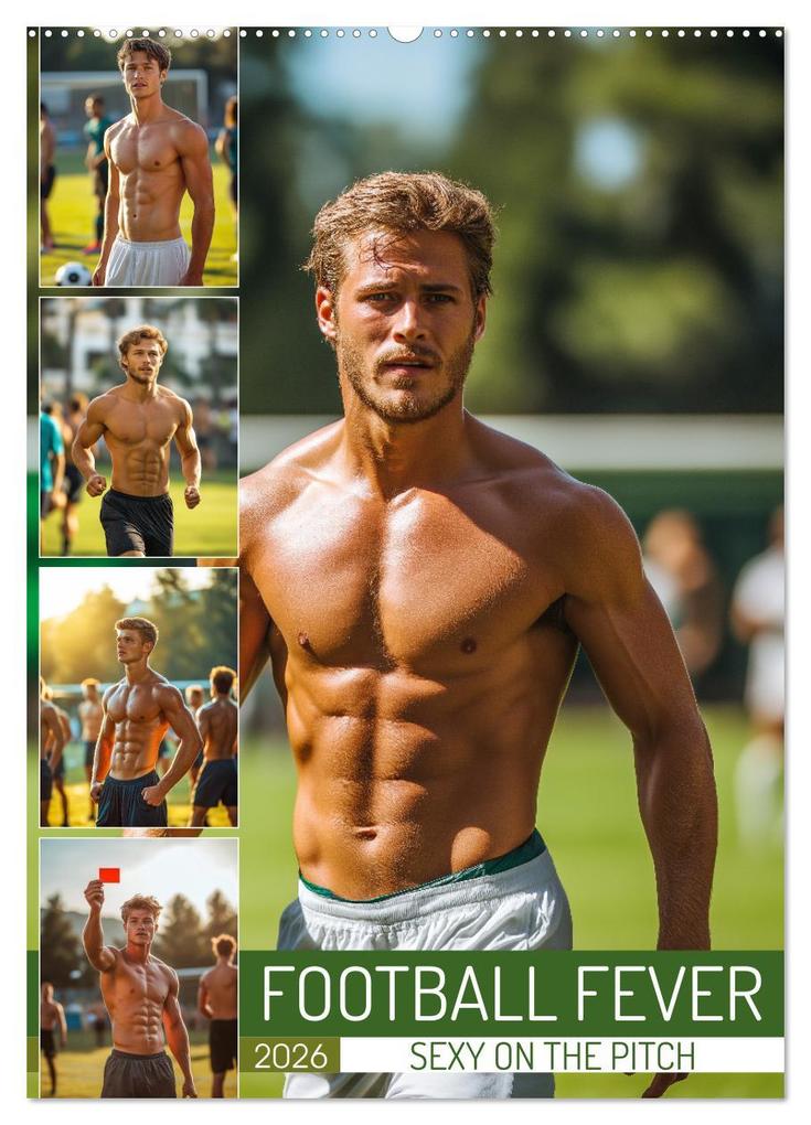 Football Fever - Sexy on the Pitch (Wall Calendar 2026 DIN A2 portrait) CALVENDO 12 Month Wall Calendar