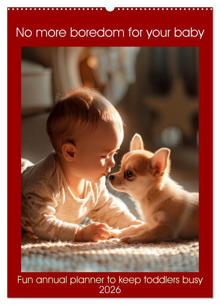 No more boredom for your baby (Wall Calendar 2026 DIN A2 portrait) CALVENDO 12 Month Wall Calendar