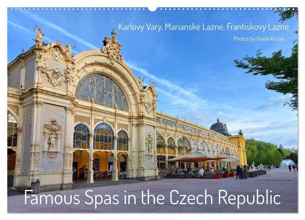 Famous Spas in the Czech Republic (Wall Calendar 2026 DIN A2 landscape) CALVENDO 12 Month Wall Calendar