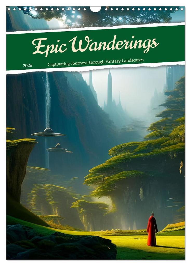 Epic Wanderings (Wall Calendar 2026 DIN A3 portrait) CALVENDO 12 Month Wall Calendar