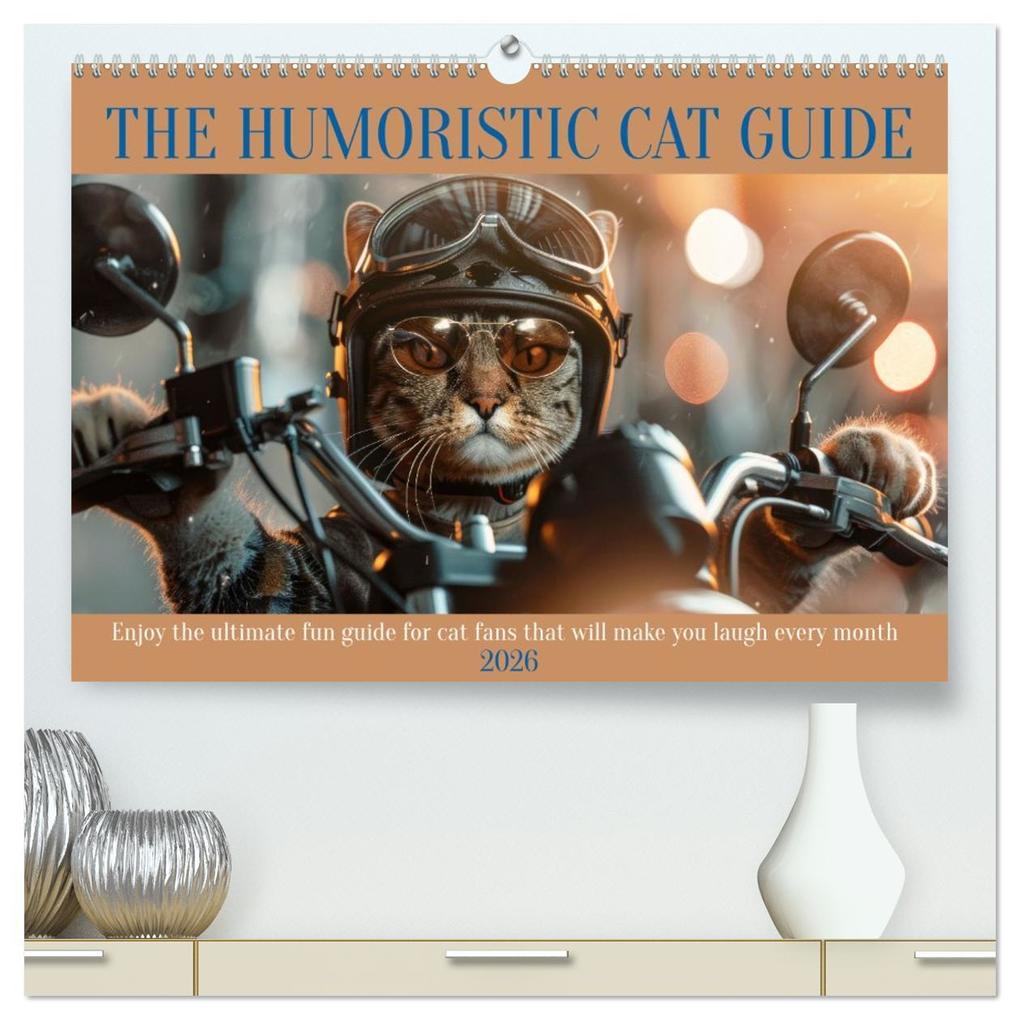 The humoristic cat guide (High Quality Premium Wall Calendar 2026 DIN A2 landscape)CALVENDO 12 Month Wall Calendar