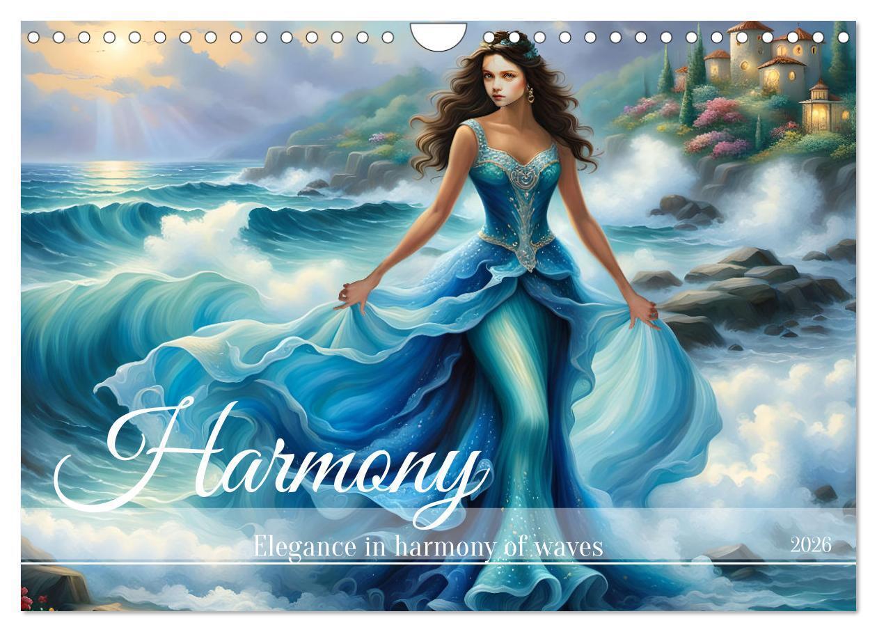 Harmony - Elegance in harmony of waves (Wall Calendar 2026 DIN A4 landscape) CALVENDO 12 Month Wall Calendar