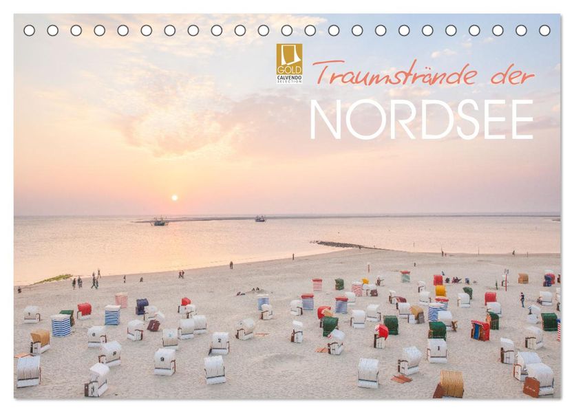Traumstrände der Nordsee (Tischkalender 2026 DIN A5 quer) CALVENDO Monatskalender
