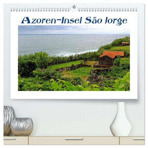 Azoren-Insel Sao Jorge - traumhafte Fajas auf dem grünsten Eiland Portugals (hochwertiger Premium Wandkalender 2026 DIN A2 quer) Kunstdruck in Hochglanz