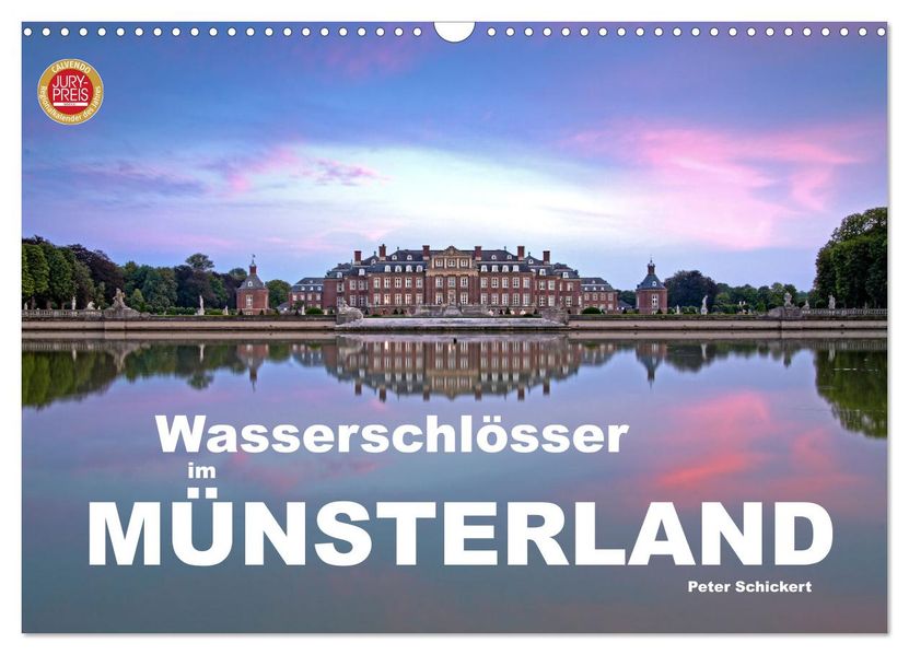 Wasserschlösser im Münsterland (Wandkalender 2026 DIN A3 quer) CALVENDO Monatskalender