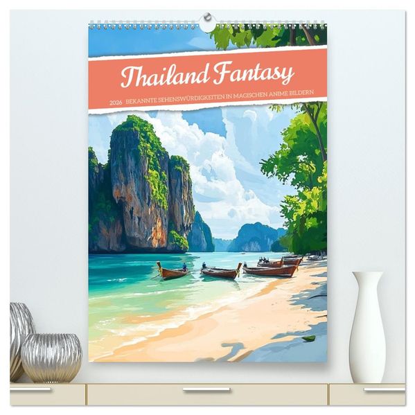 Thailand Fantasie (hochwertiger Premium Wandkalender 2026 DIN A2 hoch) Kunstdruck in Hochglanz