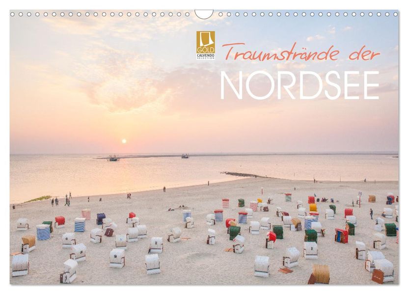 Traumstrände der Nordsee (Wandkalender 2026 DIN A3 quer) CALVENDO Monatskalender