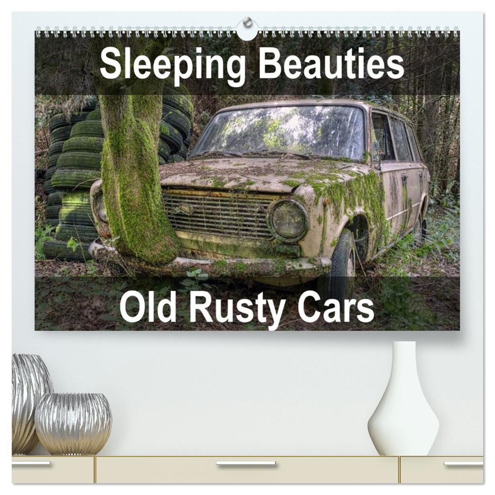 Sleeping Beauties Old Rusty Cars (High Quality Premium Wall Calendar 2026 DIN A2 landscape)CALVENDO 12 Month Wall Calendar