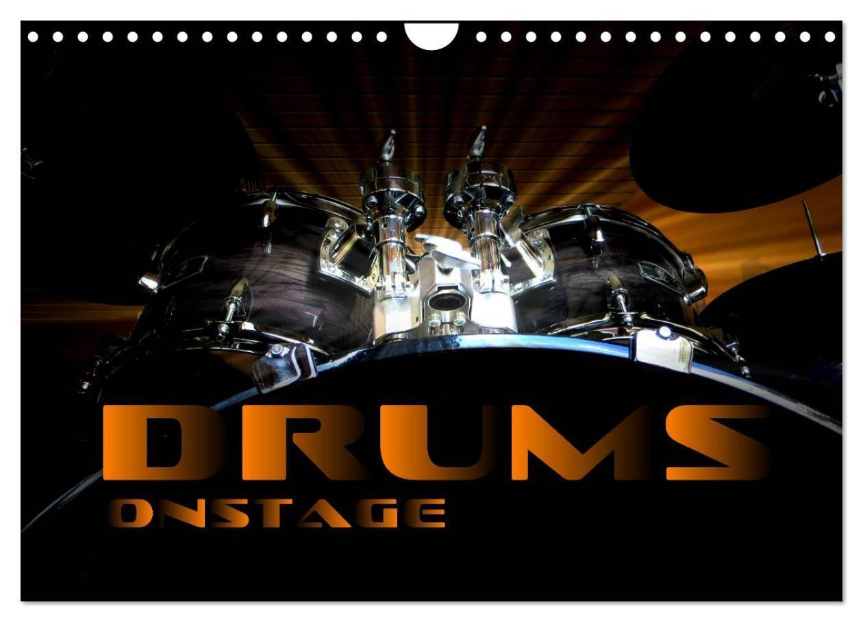 DRUMS ONSTAGE (Wall Calendar 2026 DIN A4 landscape) CALVENDO 12 Month Wall Calendar