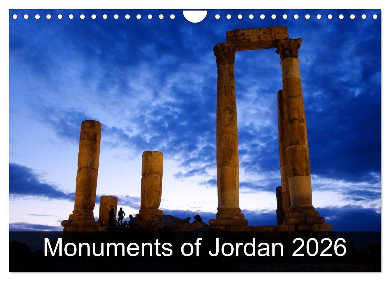 Monuments of Jordan 2026 (Wall Calendar 2026 DIN A4 landscape) CALVENDO 12 Month Wall Calendar