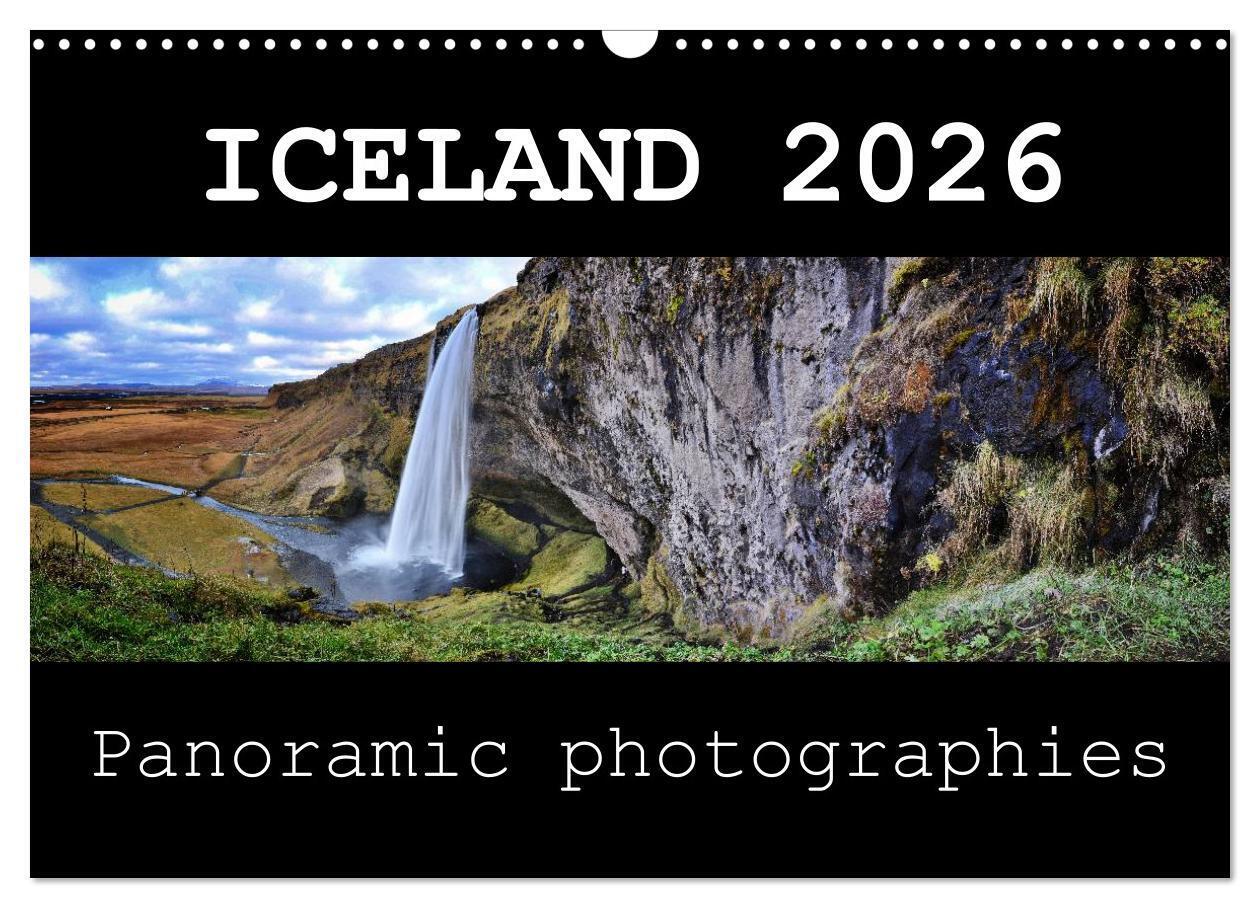 Iceland - Panoramic photographies (Wall Calendar 2026 DIN A3 landscape) CALVENDO 12 Month Wall Calendar