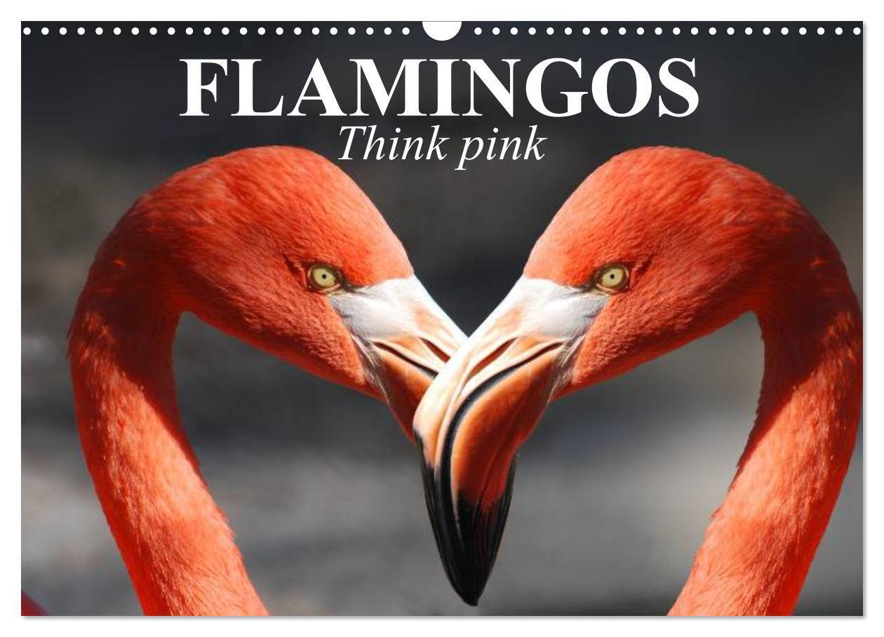 Flamingos Think pink (Wall Calendar 2026 DIN A3 landscape) CALVENDO 12 Month Wall Calendar