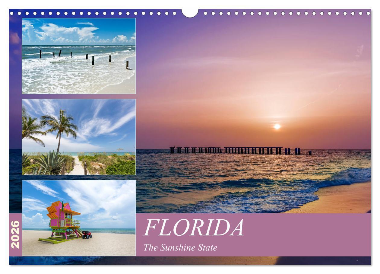 FLORIDA The Sunshine State (Wall Calendar 2026 DIN A3 landscape) CALVENDO 12 Month Wall Calendar