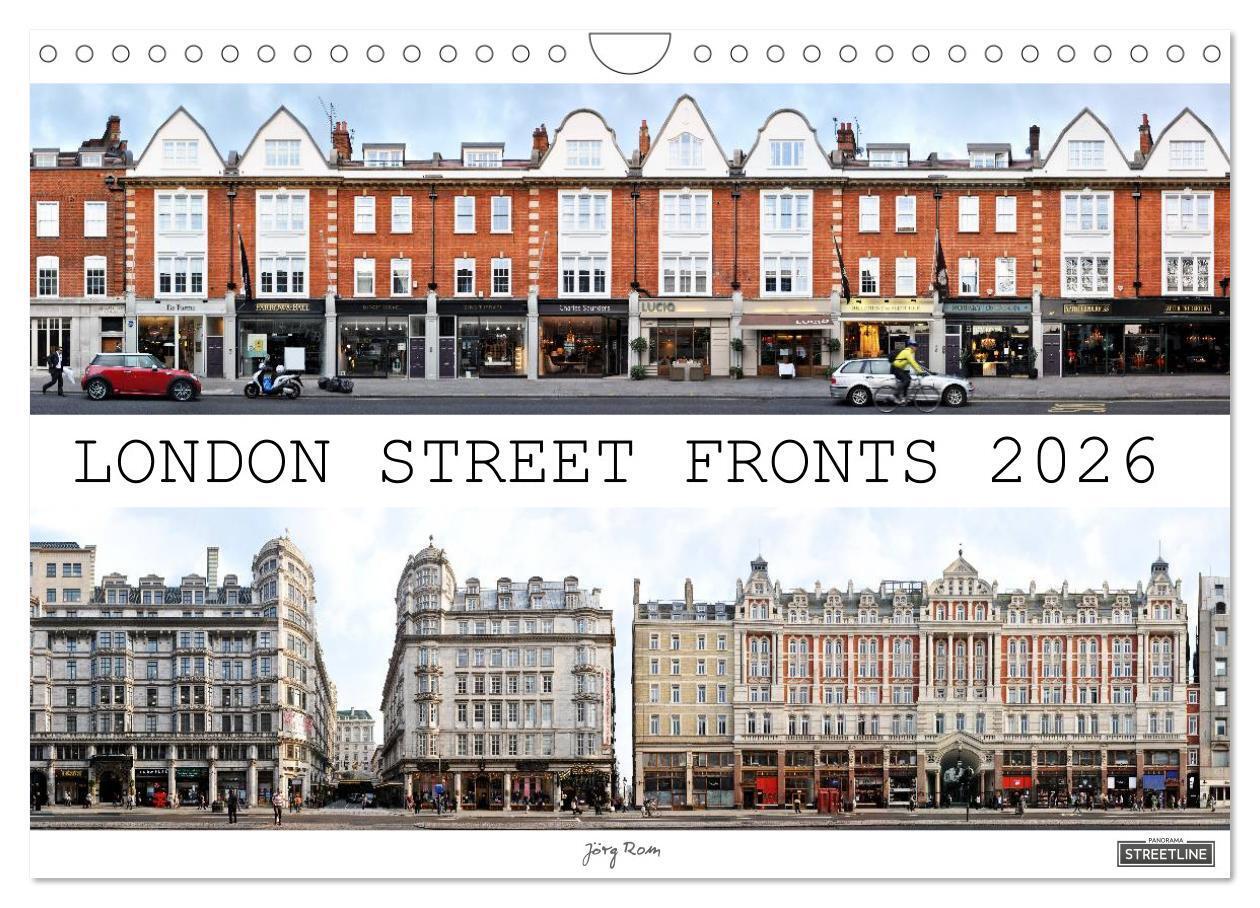 London Street Fronts 2026 / UK-Version (Wall Calendar 2026 DIN A4 landscape) CALVENDO 12 Month Wall Calendar