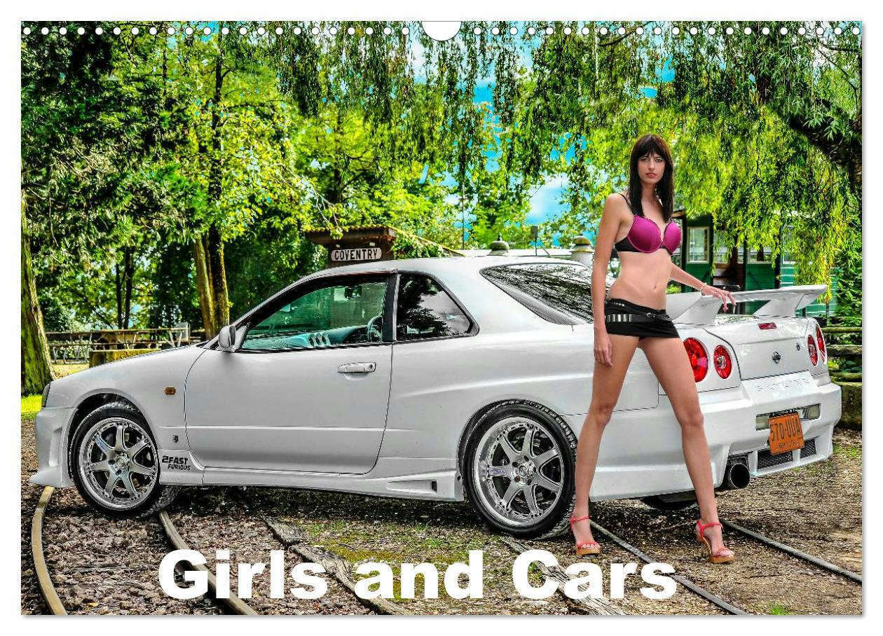 Girls and Cars (Wall Calendar 2026 DIN A3 landscape) CALVENDO 12 Month Wall Calendar