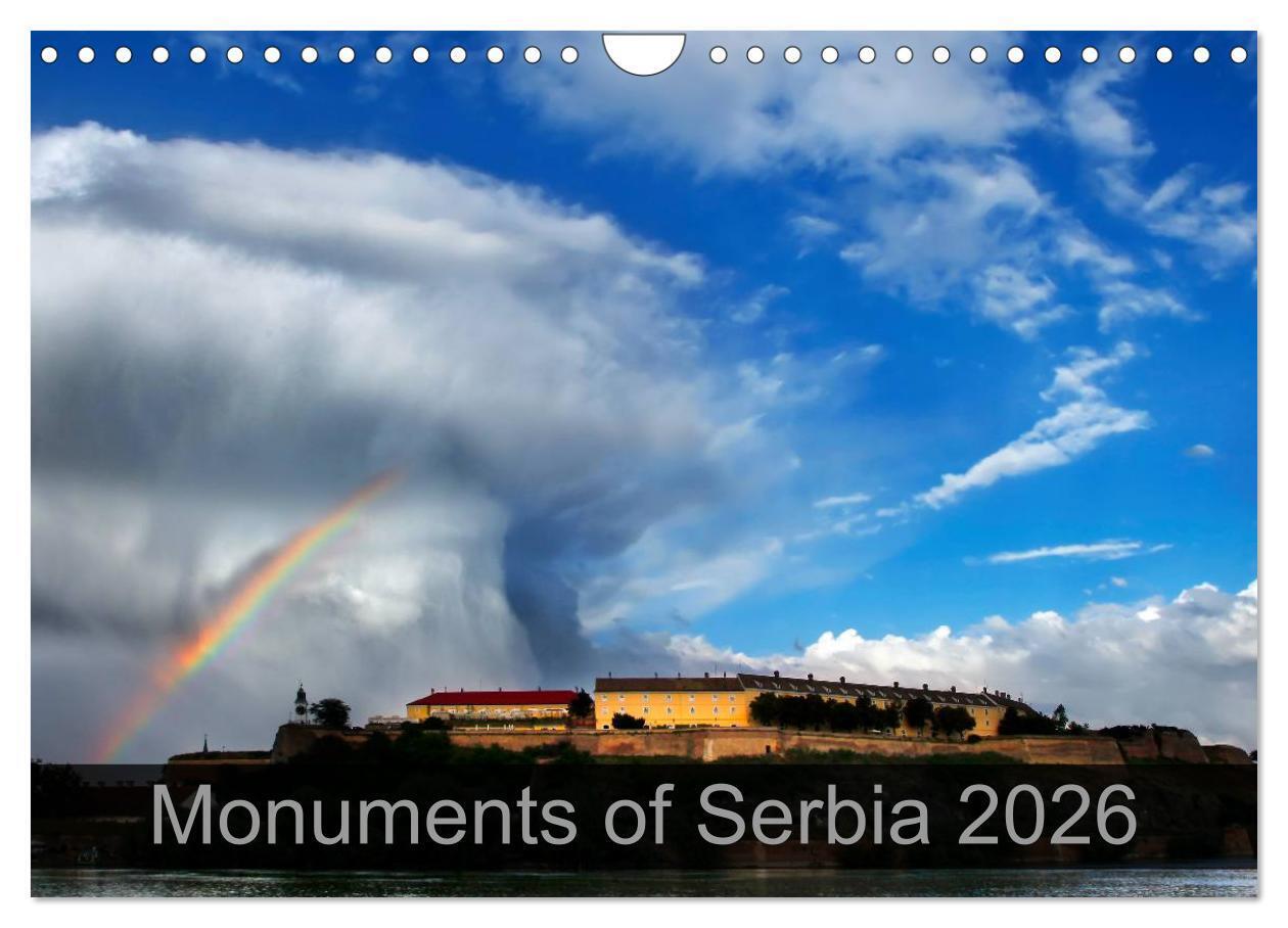 Monuments of Serbia 2026 (Wall Calendar 2026 DIN A4 landscape) CALVENDO 12 Month Wall Calendar