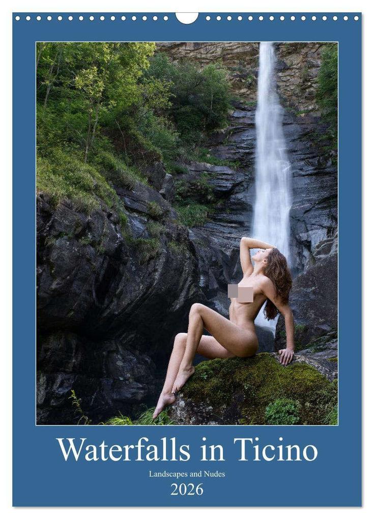 Waterfalls in Ticino (Wall Calendar 2026 DIN A3 portrait) CALVENDO 12 Month Wall Calendar