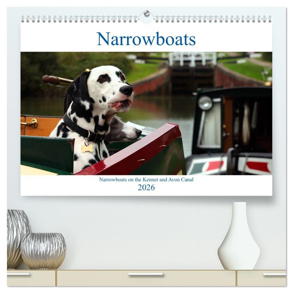 Narrowboats (High Quality Premium Wall Calendar 2026 DIN A2 landscape)CALVENDO 12 Month Wall Calendar