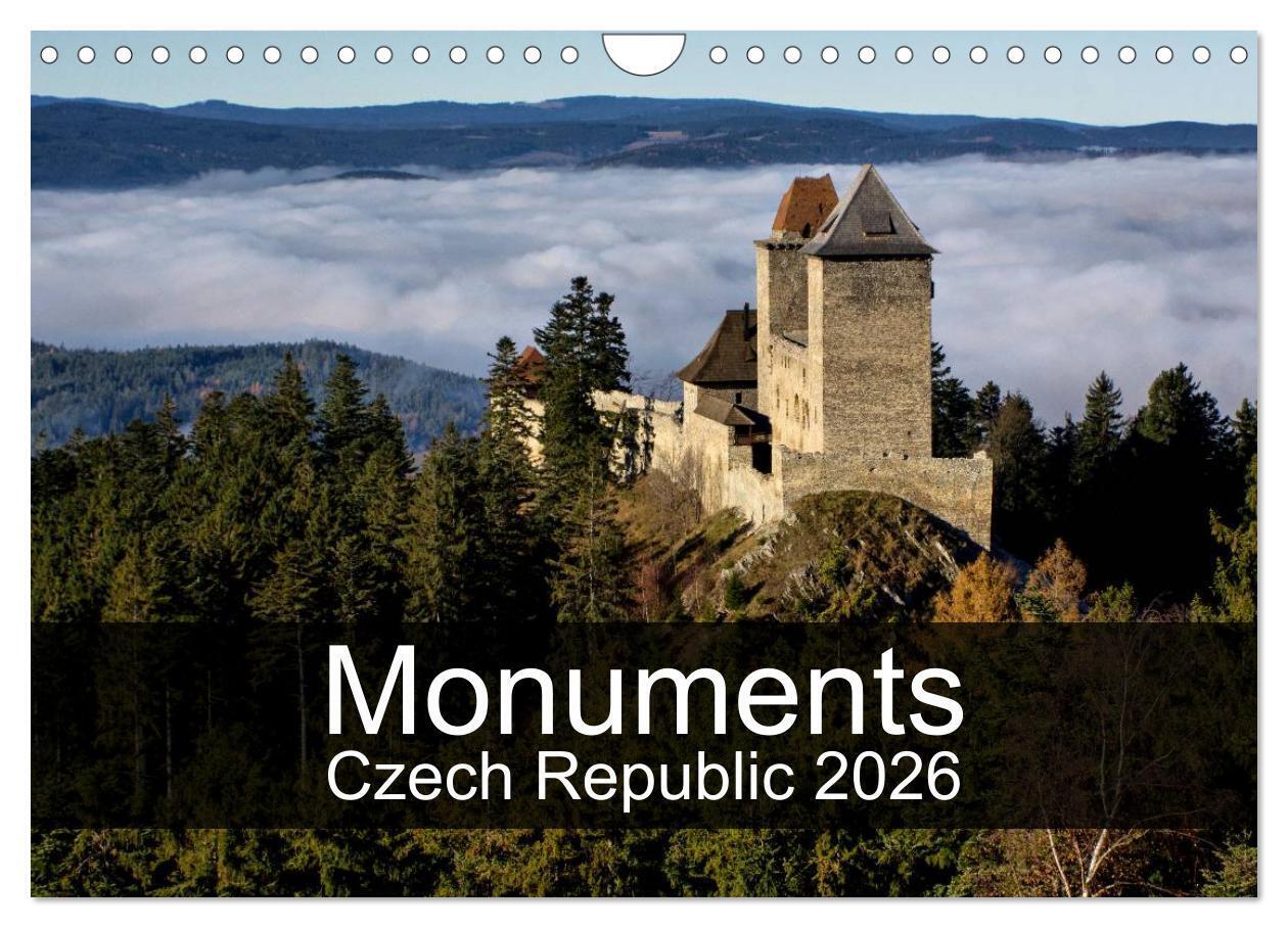 Monuments of Czech Republic 2026 (Wall Calendar 2026 DIN A4 landscape) CALVENDO 12 Month Wall Calendar