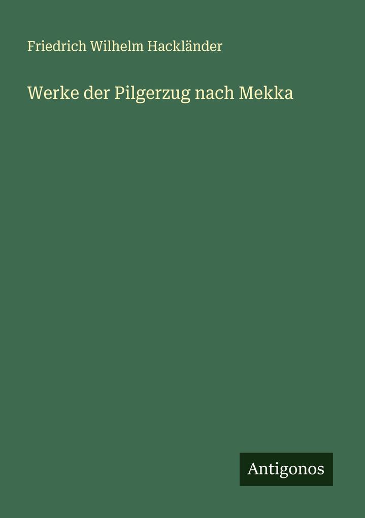 Werke der Pilgerzug nach Mekka