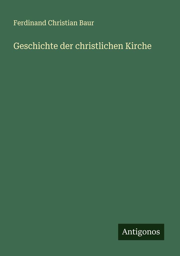 Geschichte der christlichen Kirche