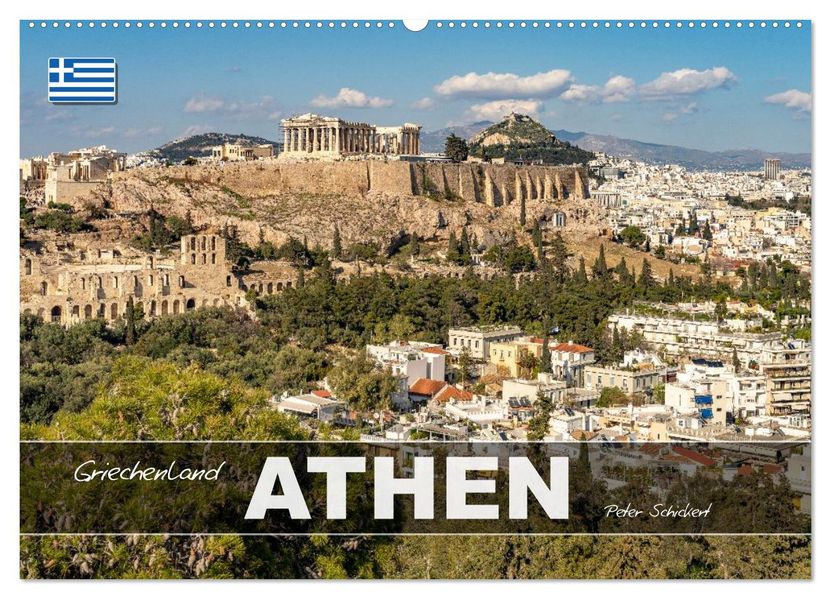 Griechenland - Athen (Wandkalender 2026 DIN A2 quer) CALVENDO Monatskalender