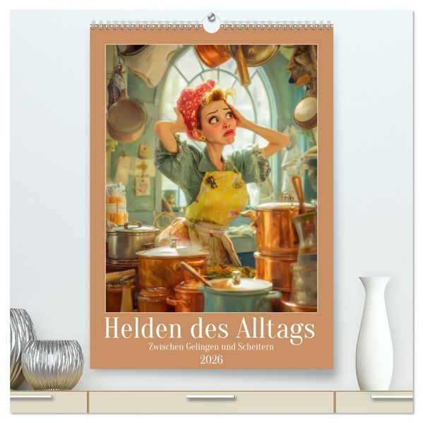 Helden des Alltags - Zwischen Gelingen und Scheitern (hochwertiger Premium Wandkalender 2026 DIN A2 hoch) Kunstdruck in Hochglanz