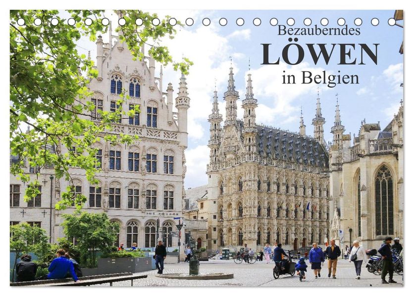 Bezauberndes Löwen in Belgien (Tischkalender 2026 DIN A5 quer) CALVENDO Monatskalender