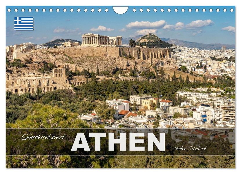 Griechenland - Athen (Wandkalender 2026 DIN A4 quer) CALVENDO Monatskalender