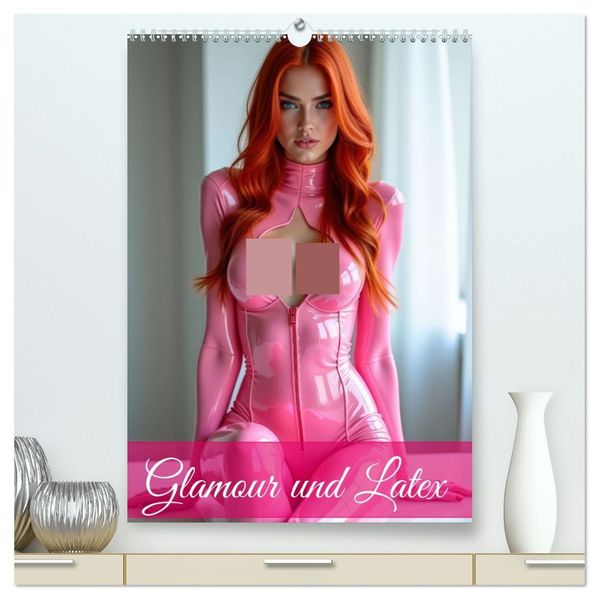 Glamour & Latex (hochwertiger Premium Wandkalender 2026 DIN A2 hoch) Kunstdruck in Hochglanz