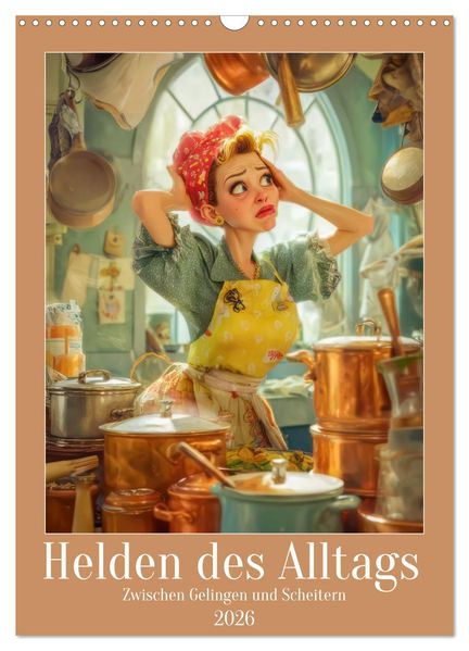 Helden des Alltags - Zwischen Gelingen und Scheitern (Wandkalender 2026 DIN A3 hoch) CALVENDO Monatskalender