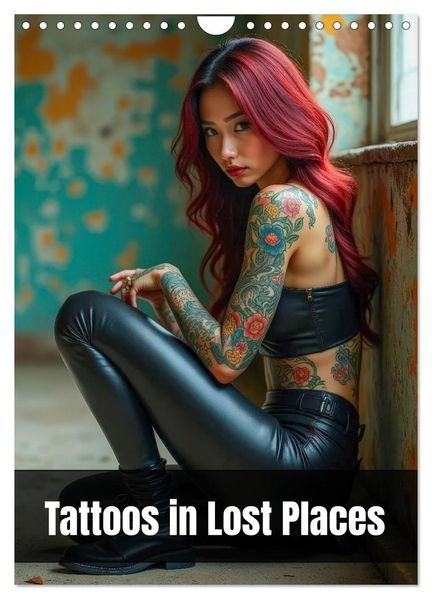 Tattoos in Lost Places (Wandkalender 2026 DIN A4 hoch) CALVENDO Monatskalender