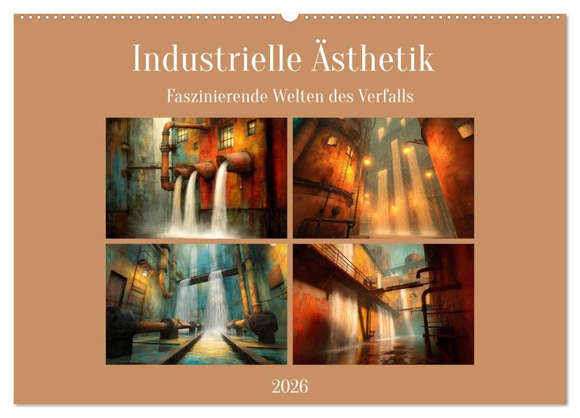 Die faszinierende Welt der industriellen Ästhetik (Wandkalender 2026 DIN A2 quer) CALVENDO Monatskalender