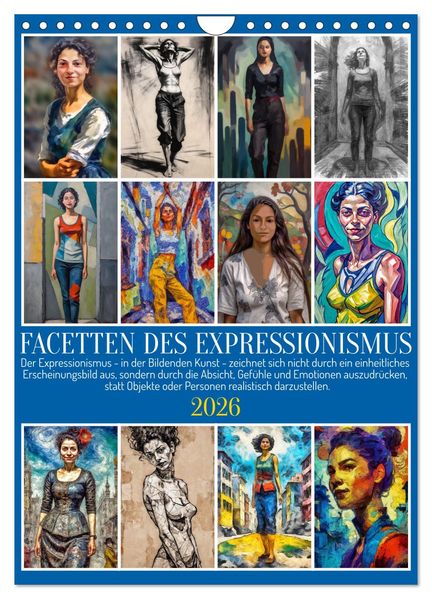 Facetten des Expressionismus (Wandkalender 2026 DIN A4 hoch) CALVENDO Monatskalender