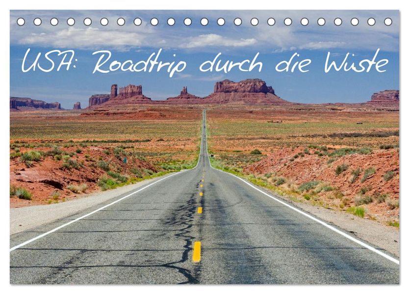 USA: Roadtrip durch die Wüste (Tischkalender 2026 DIN A5 quer) CALVENDO Monatskalender