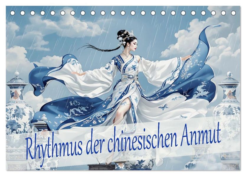 Rhythmus der chinesischen Anmut (Tischkalender 2026 DIN A5 quer) CALVENDO Monatskalender