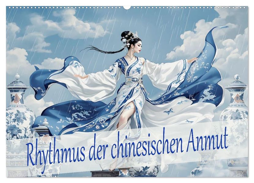 Rhythmus der chinesischen Anmut (Wandkalender 2026 DIN A2 quer) CALVENDO Monatskalender