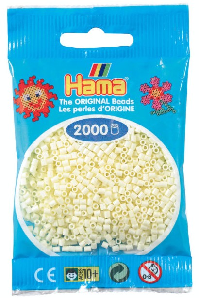 Hama - Mini-Perlen 2000 Stück creme