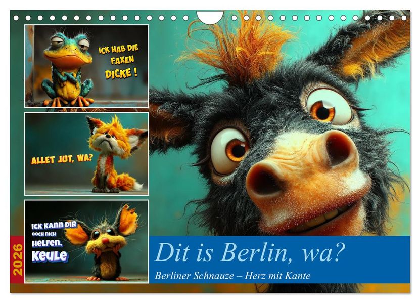 Dit is Berlin wa? (Wandkalender 2026 DIN A4 quer) CALVENDO Monatskalender
