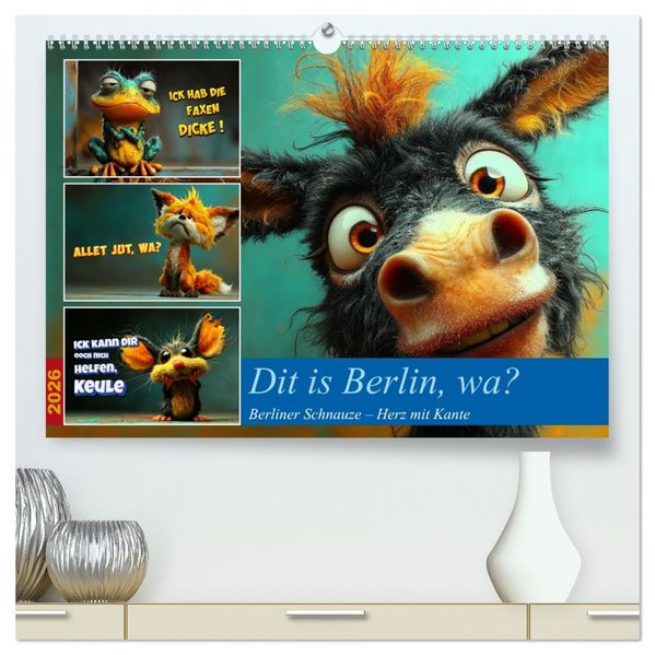 Dit is Berlin wa? (hochwertiger Premium Wandkalender 2026 DIN A2 quer) Kunstdruck in Hochglanz