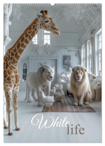 White Life (Wandkalender 2026 DIN A2 hoch) CALVENDO Monatskalender