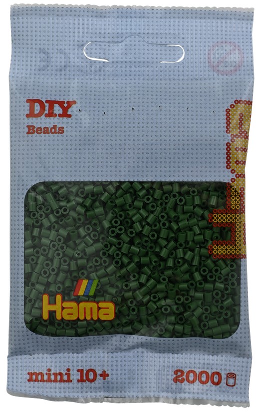 Hama 501-102 - DIY Bügelperlen Mini 10+ ca. 2000 Stück Waldgrün