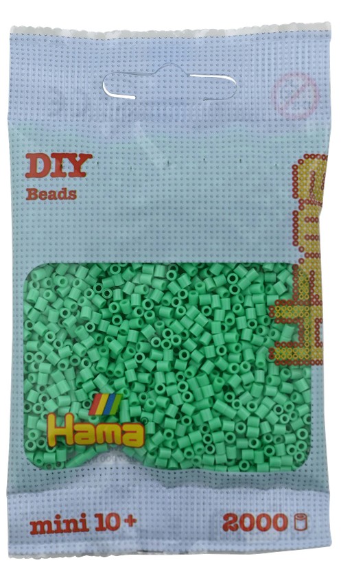 Hama - Mini-Perlen 2000 Stück hellgrün