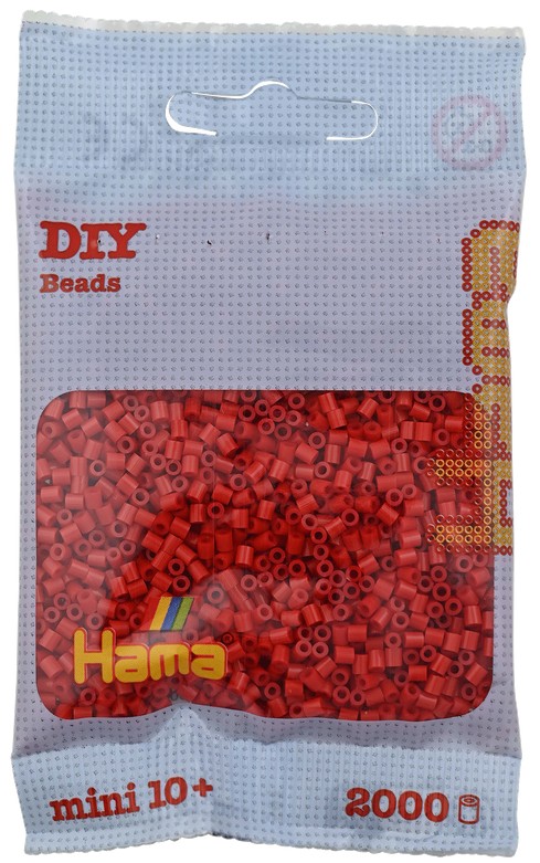 Hama - Mini-Perlen 2000 Stück rot