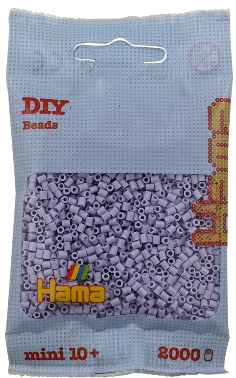 Hama 501-106 - DIY Bügelperlen Mini 10+ ca. 2000 Stück Heller Lavendel